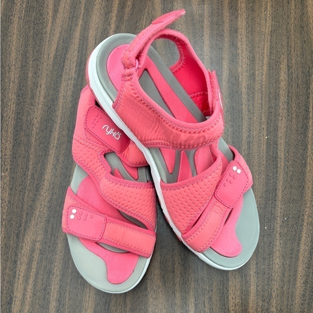 Ryka Dominica Sports Sandal Pink Adjustable Straps Women's Size 8
